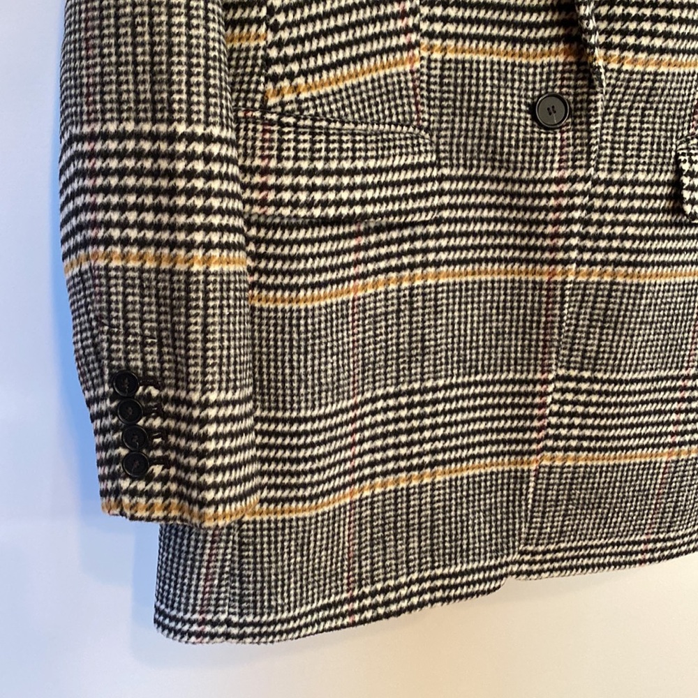 Loft Plaid Modern Structured Single Button Wool B… - image 5